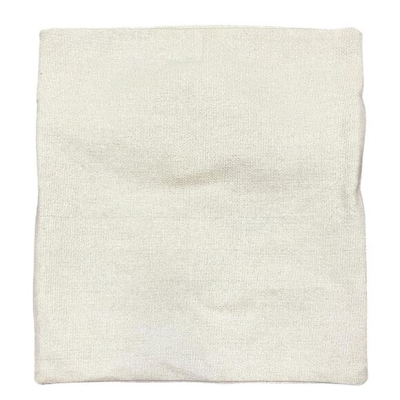 Pottery Barn Pillow Cover 18x18 Ivory Cream 100% Cotton Woven Textured - Picture 1 of 5